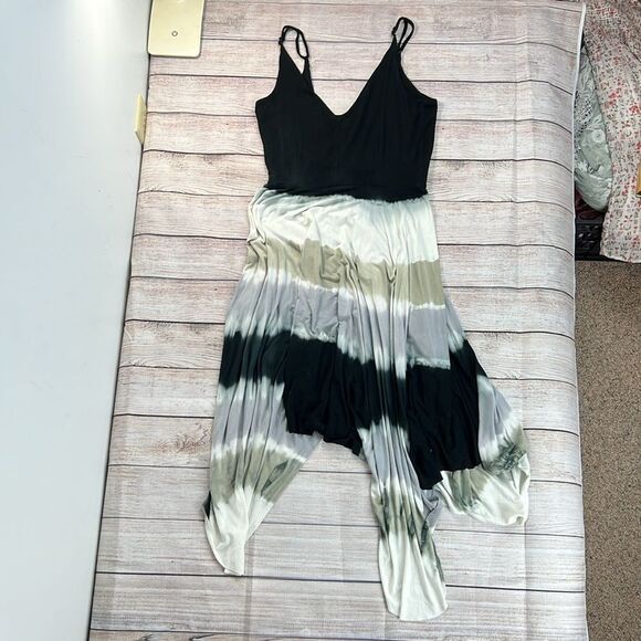 Ocean Drive Asymmetrical Fairy Tie Dye Low Back Spaghettietti Strap Dress Large - Picture 4 of 13